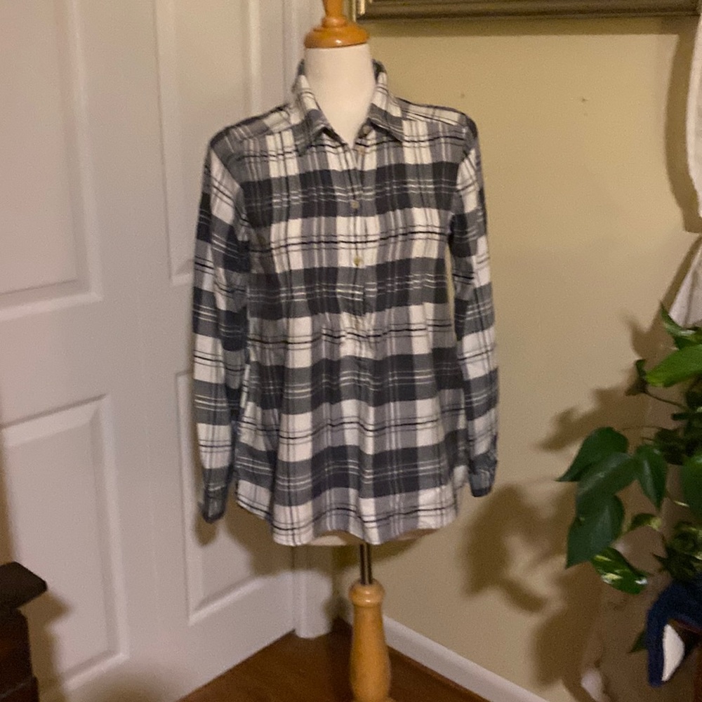 American Eagle half button up shirt.